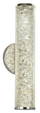  WS224CRPCLED - Wall Sconce Jazz Venti Crystal Clear Polished Chrome 5.9W Linear 3000K